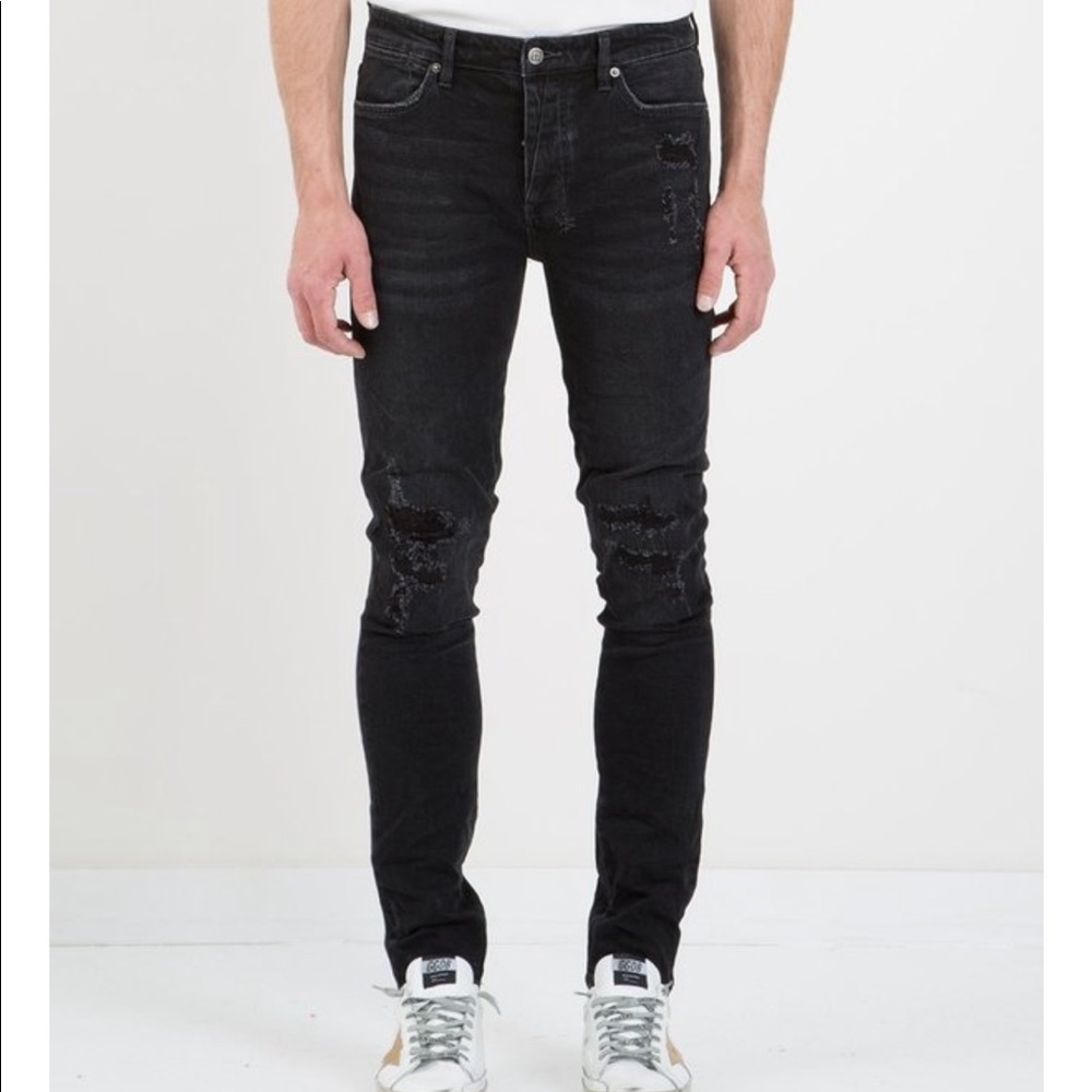 Ksubi The Van Whinkle Jeans in Trashed Noir Black dSize 30